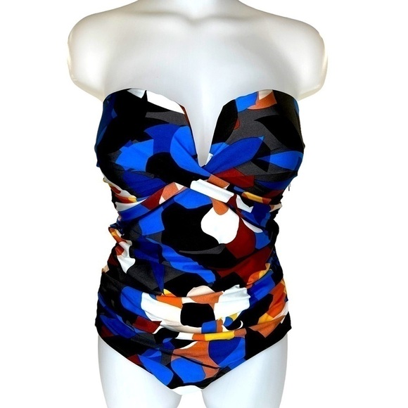 Calvin Klein Nectar Stain Glass One Piece Swimsuit - Picture 4 of 11